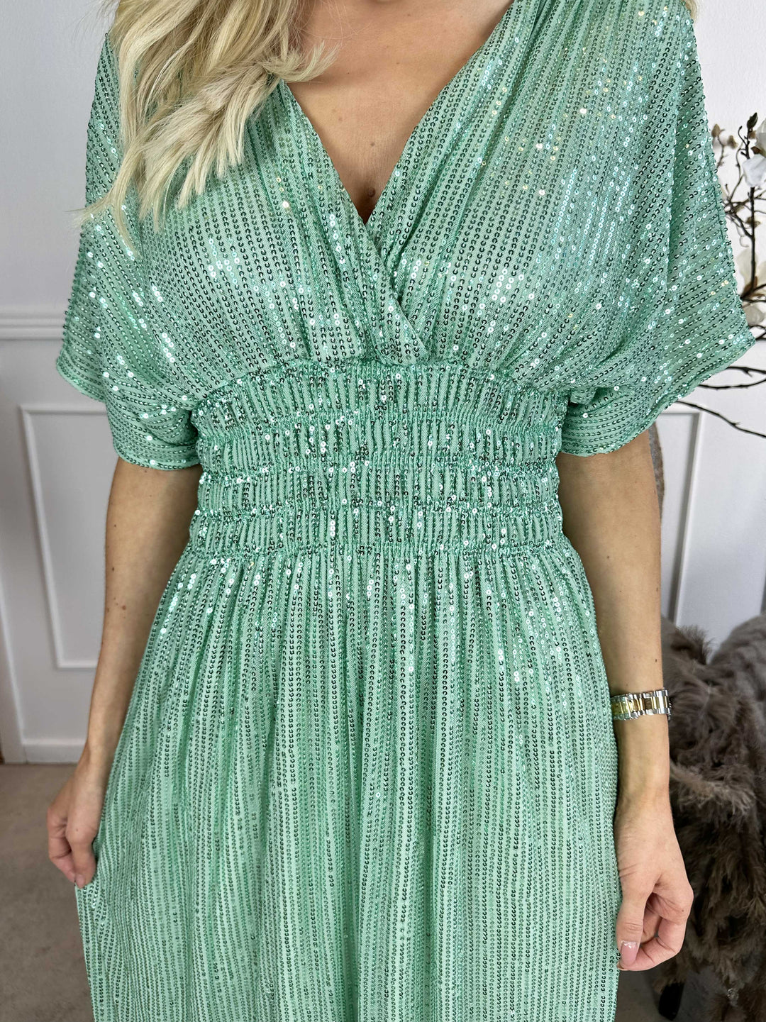 Stilla | Elegante Paillettenkjole Lang