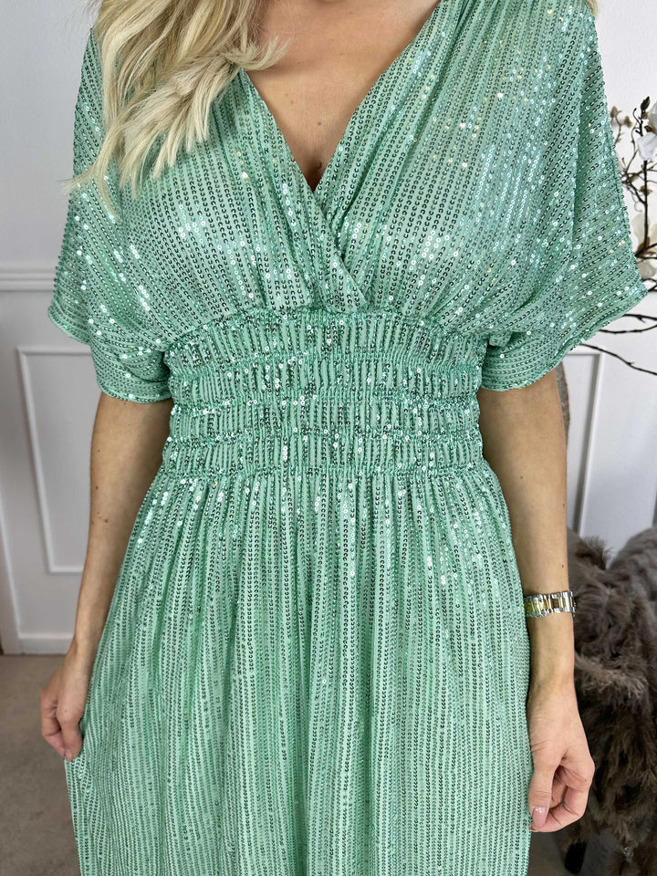 Stilla | Elegante Paillettenkjole Lang