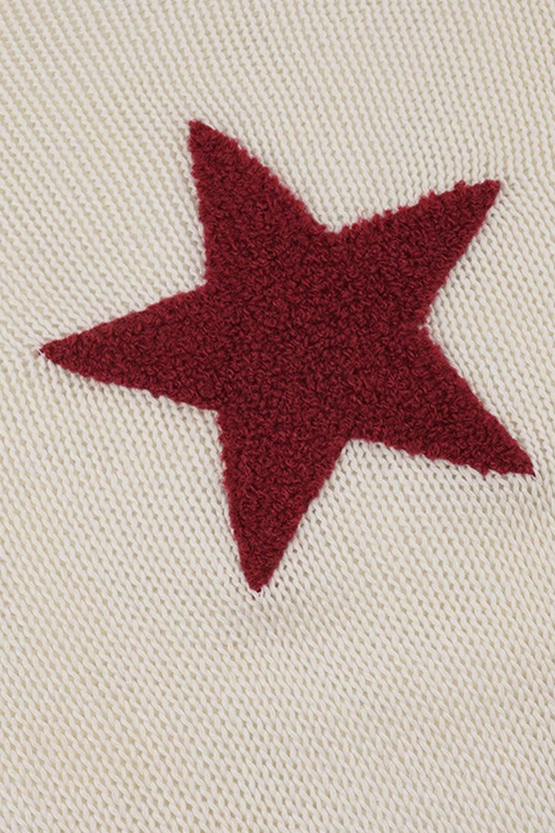 Stilla | Pull Jakke Jacquard Motiv Pentagram