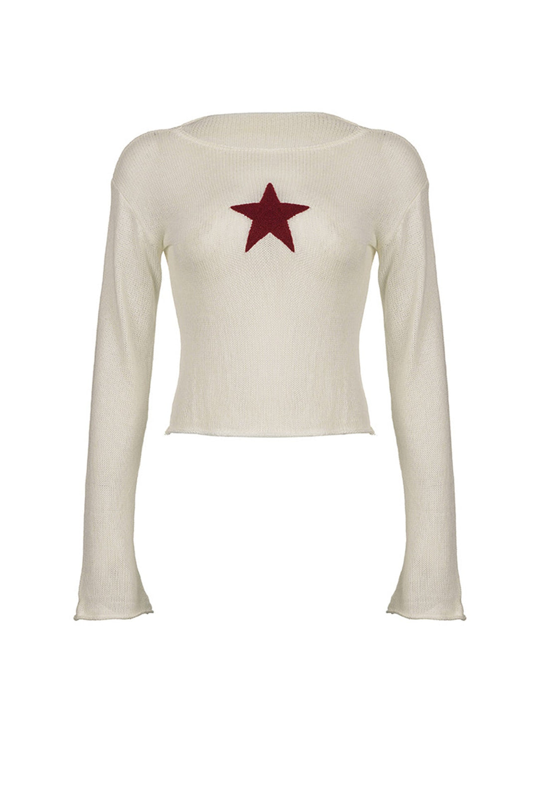 Stilla | Pull Jakke Jacquard Motiv Pentagram
