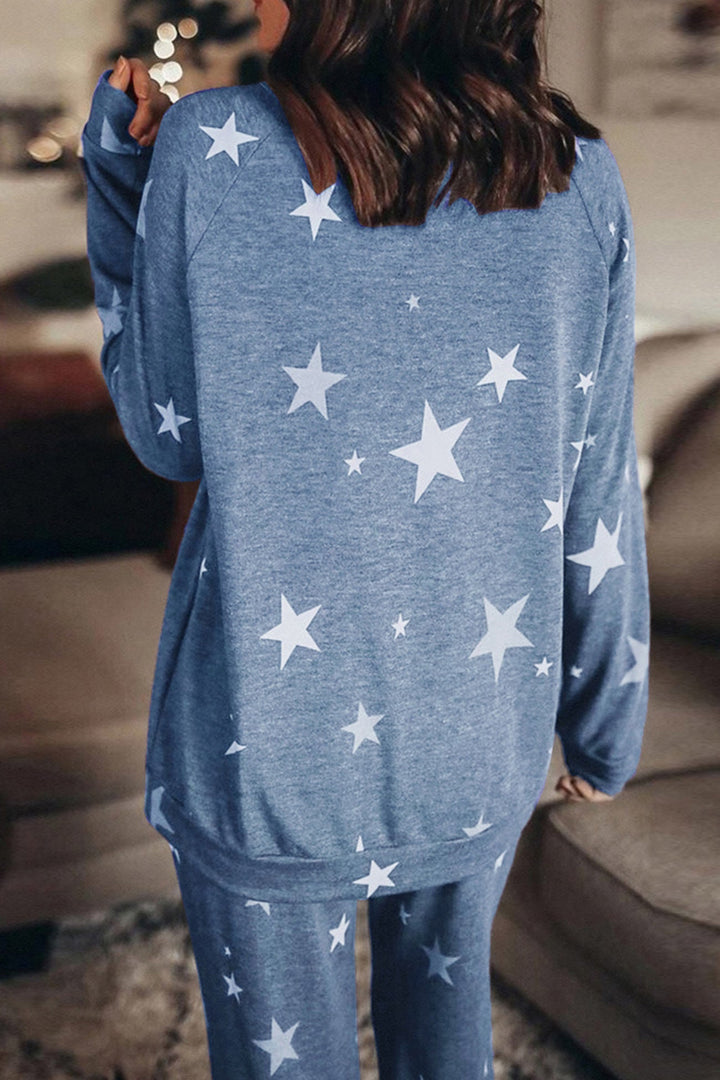 Stilla | Sæt Svedjakke Med Pentagram Print