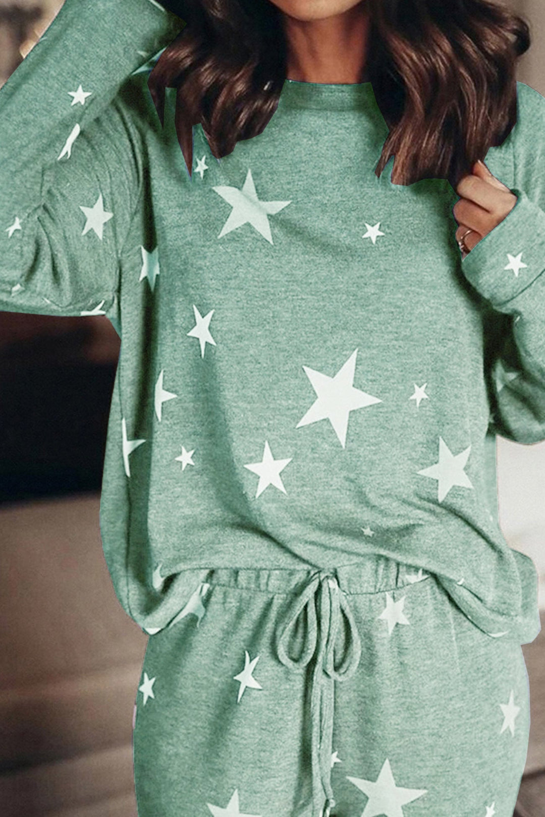 Stilla | Sæt Svedjakke Med Pentagram Print