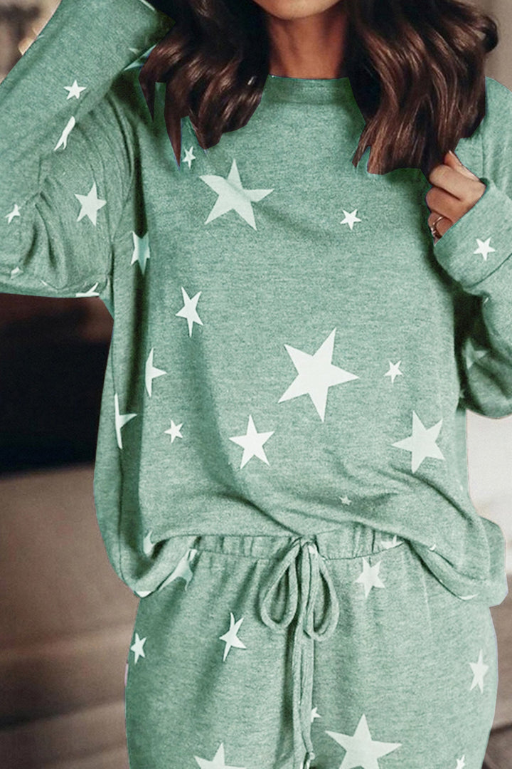 Stilla | Sæt Svedjakke Med Pentagram Print
