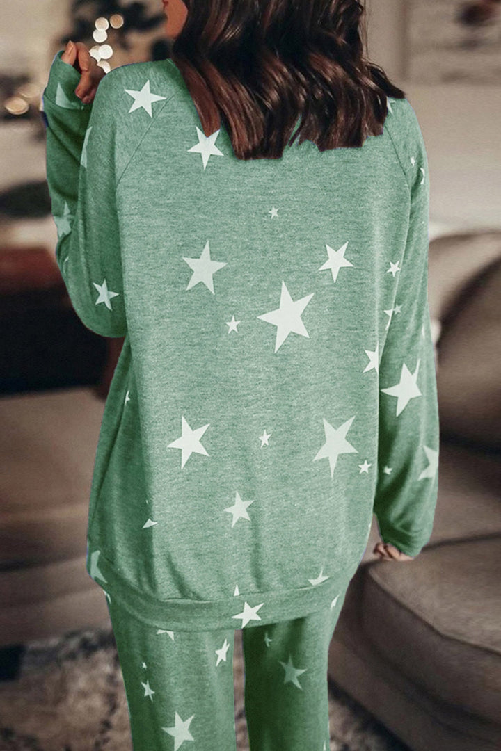 Stilla | Sæt Svedjakke Med Pentagram Print