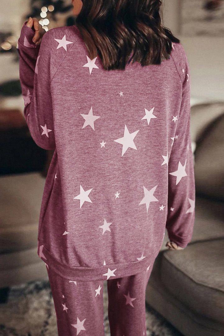 Stilla | Sæt Svedjakke Med Pentagram Print