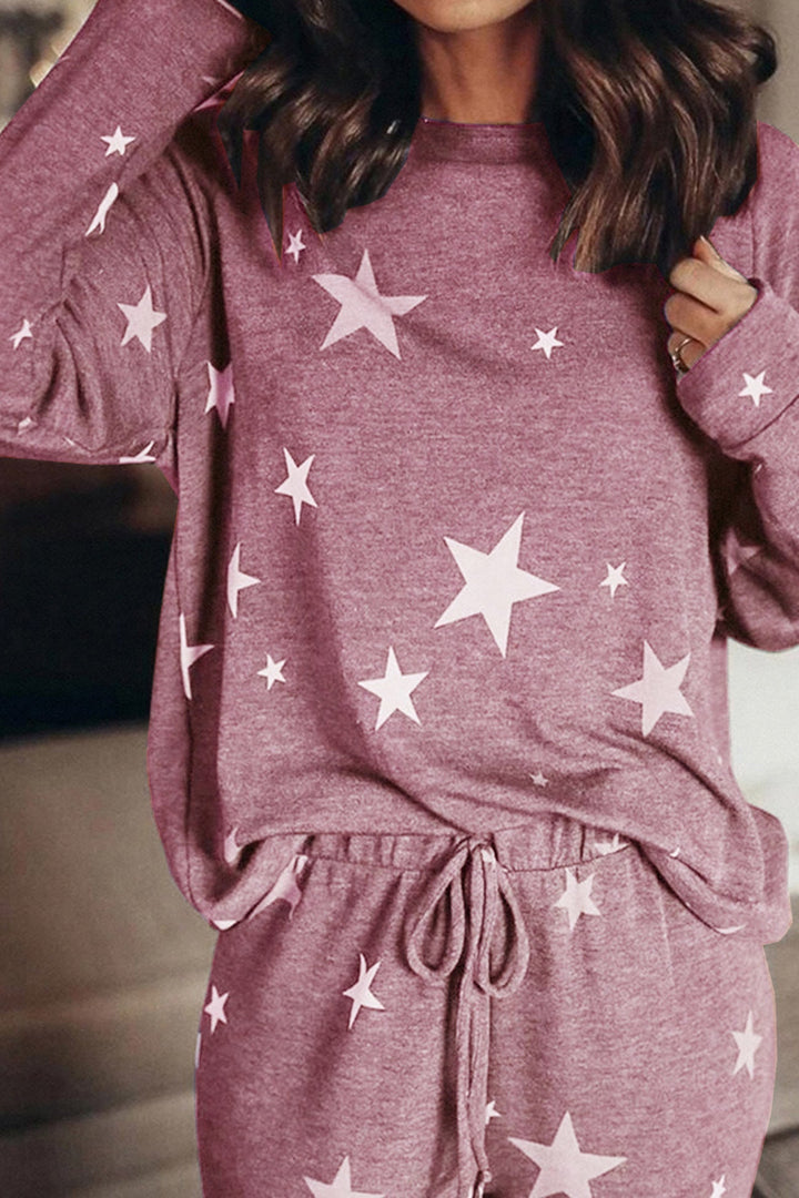 Stilla | Sæt Svedjakke Med Pentagram Print