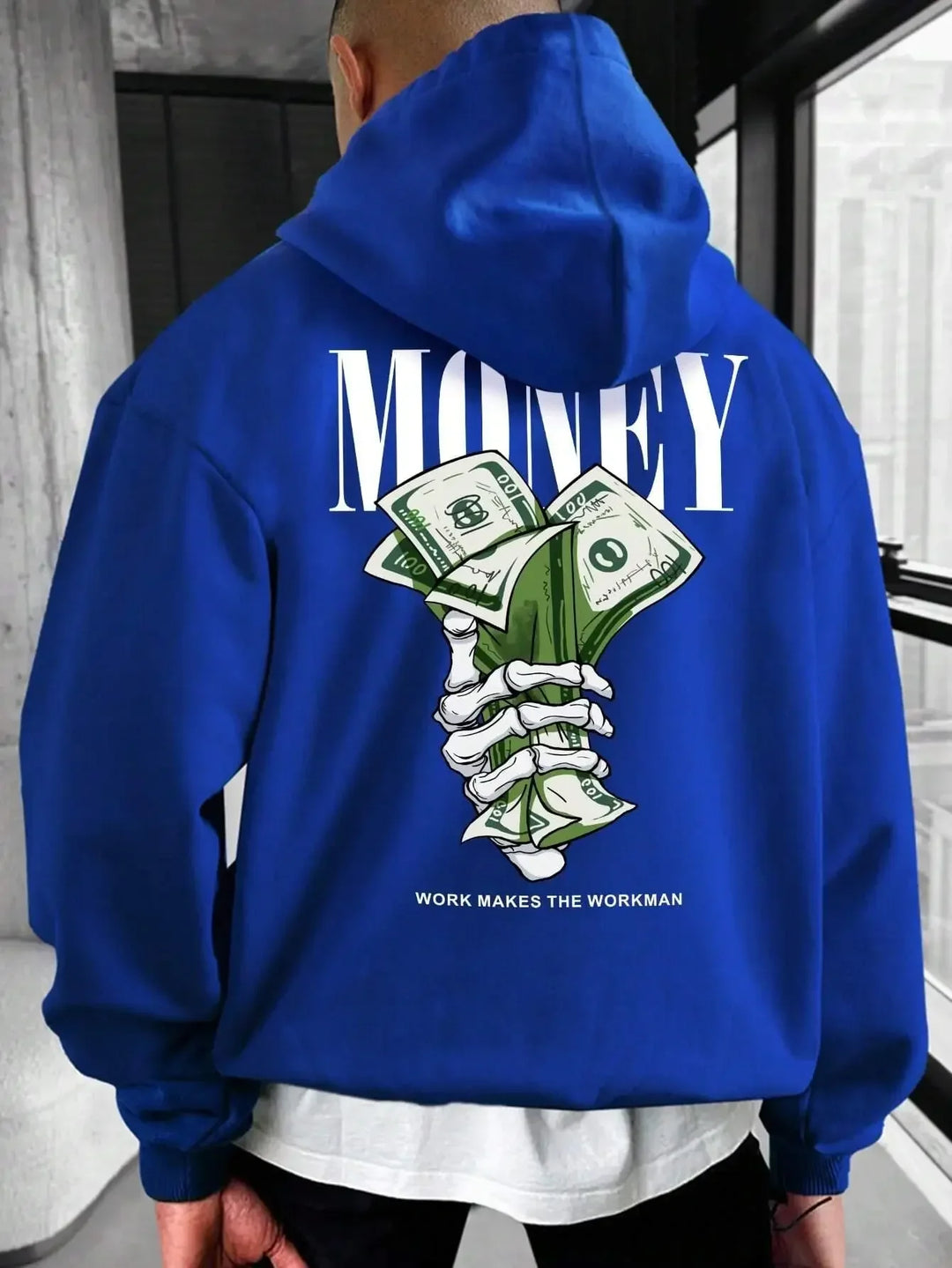 Stilla | Hoodie med Street Money Tryk