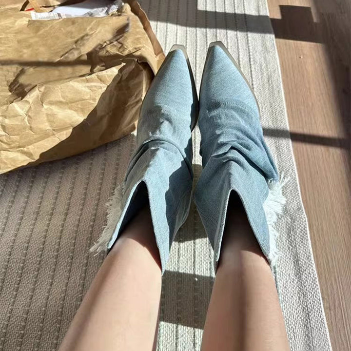 Stilla | Stilfulde Støvler Af Denim