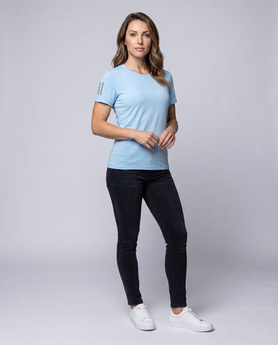 Dame åndbar sport t-shirt med reflekterende detaljer Skovae