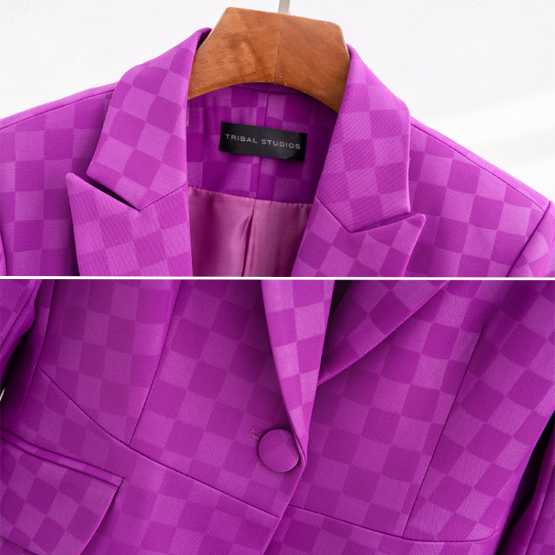 Stilla | Elegant Tjekket Blazer