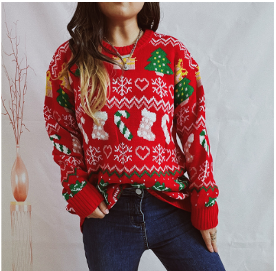 Stilla | Varm julesweater med lange ærmer til damer