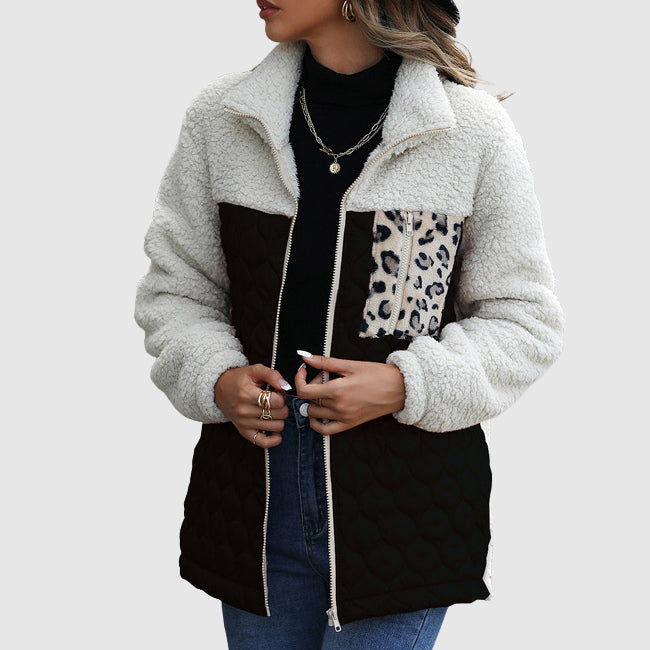 Stilla | Plys Patchwork Kvinder Vinterjakke