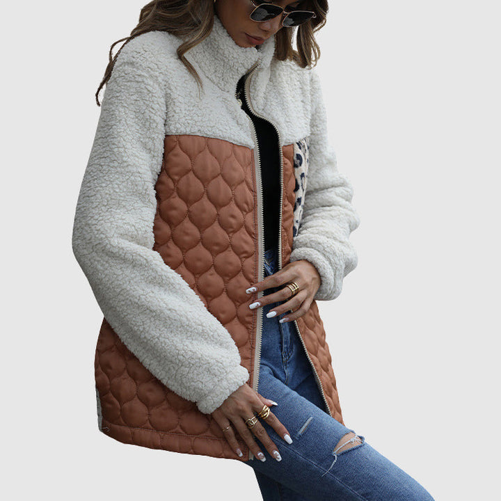 Stilla | Plys Patchwork Kvinder Vinterjakke