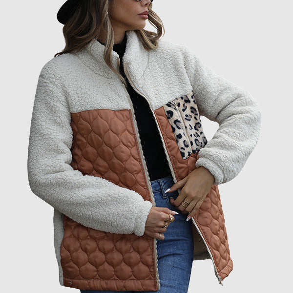 Stilla | Plys Patchwork Kvinder Vinterjakke