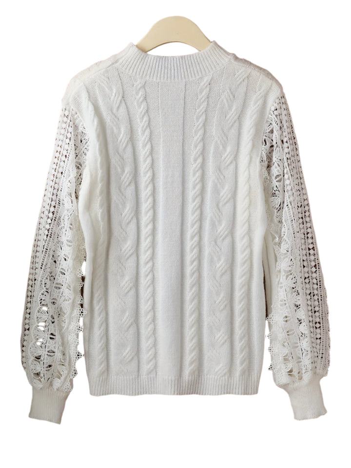 Stilla | Luksuriøs sweater i struktureret spids-strik