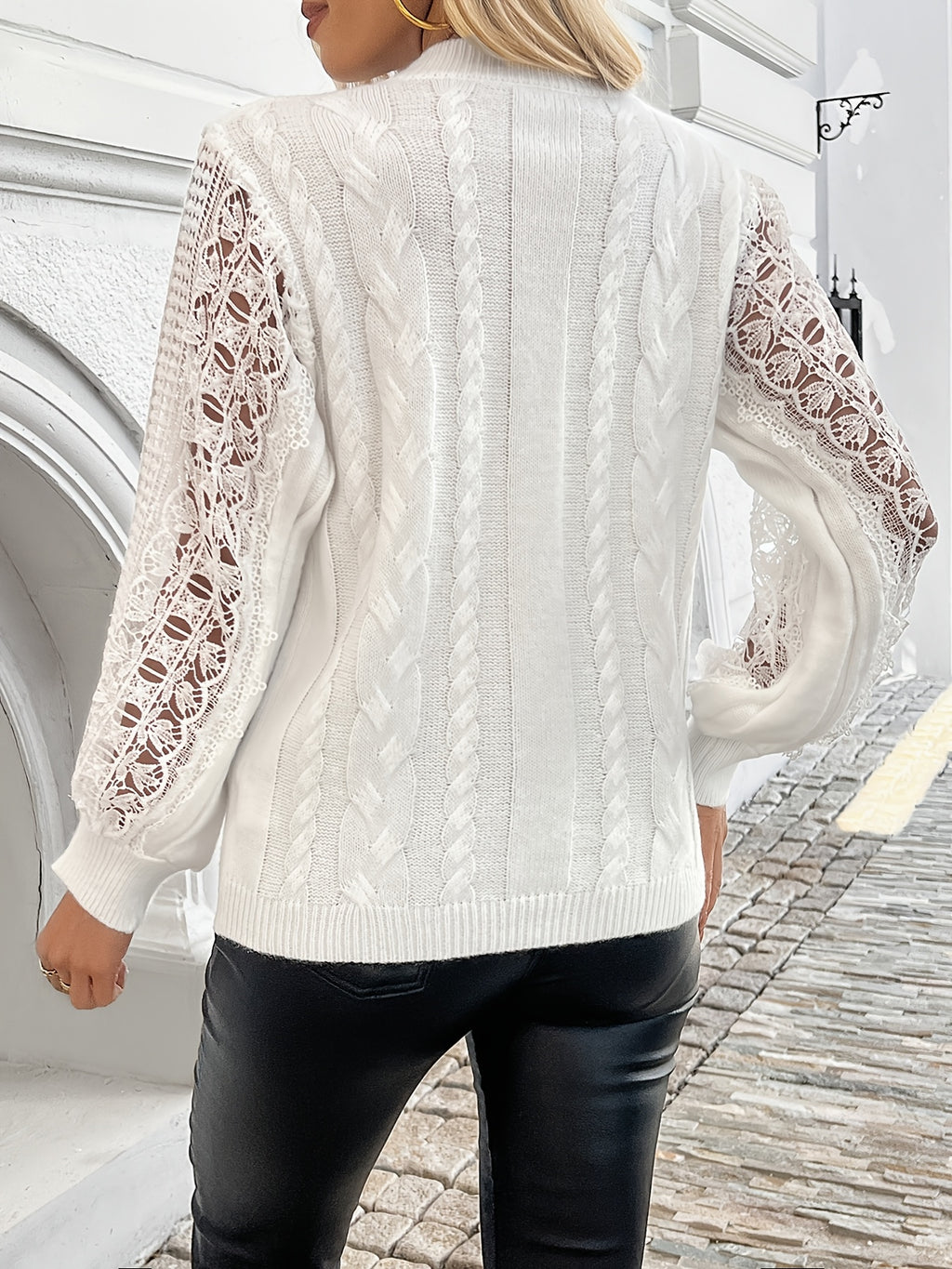 Stilla | Luksuriøs sweater i struktureret spids-strik