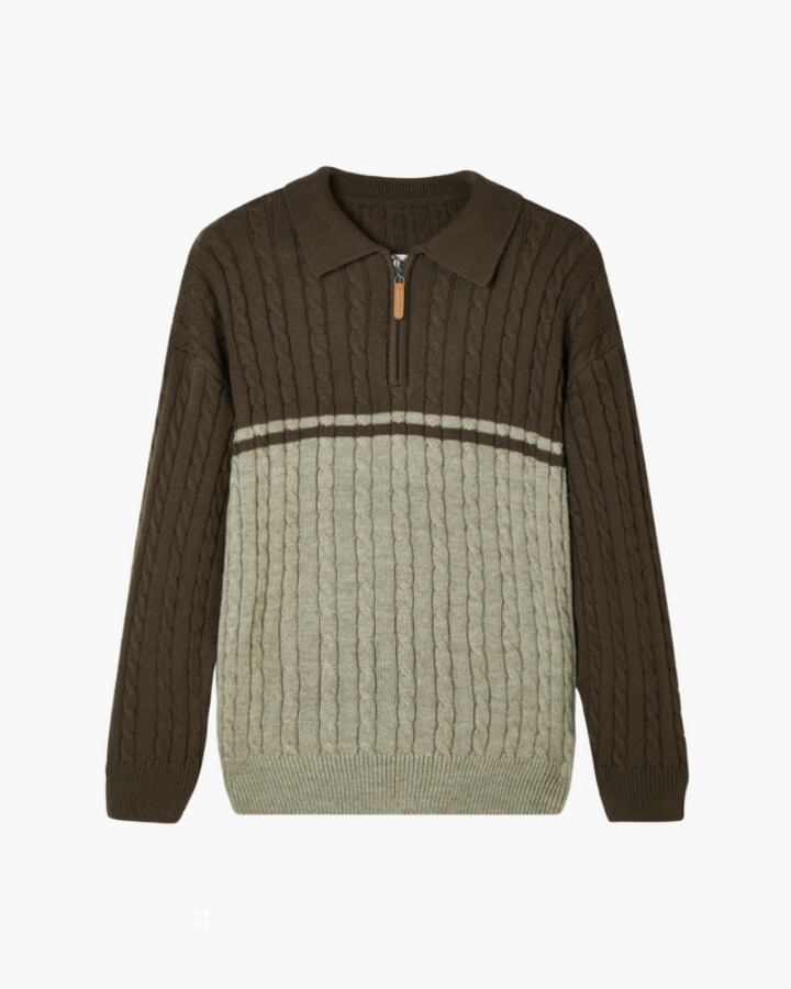 Stilla | Zip Pullover Mænd Lavet Af Premium Uld