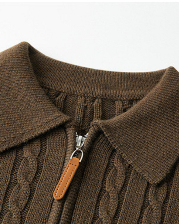 Stilla | Zip Pullover Mænd Lavet Af Premium Uld
