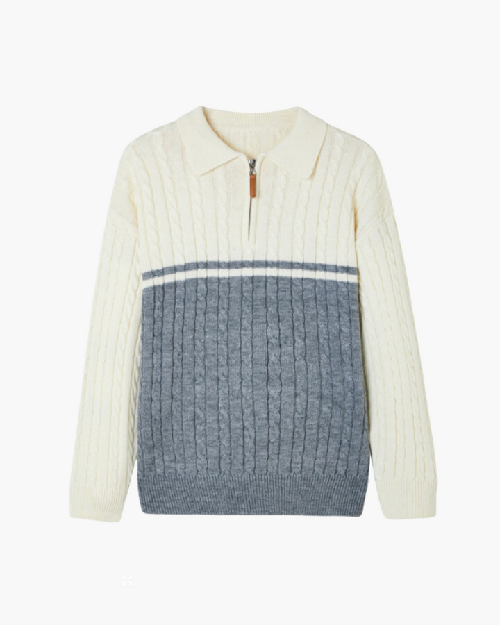 Stilla | Zip Pullover Mænd Lavet Af Premium Uld
