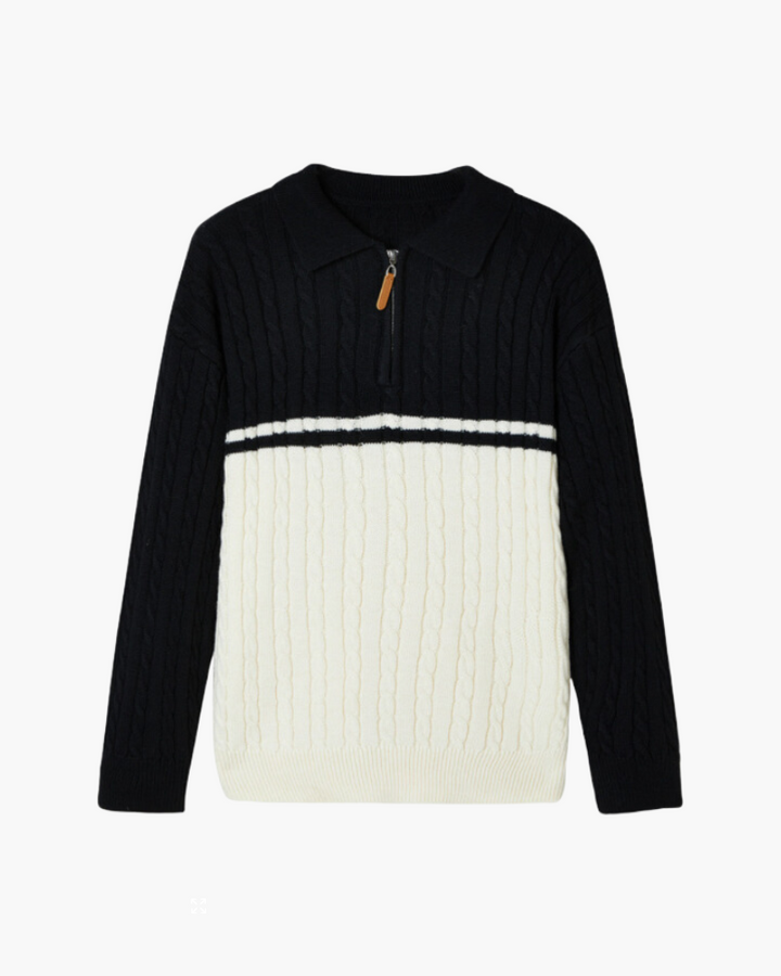 Stilla | Zip Pullover Mænd Lavet Af Premium Uld