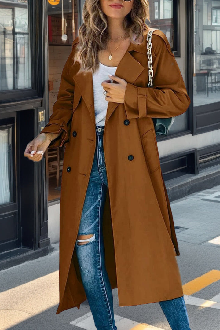Stilla | Dame Dobbelt-Knap Trenchcoat