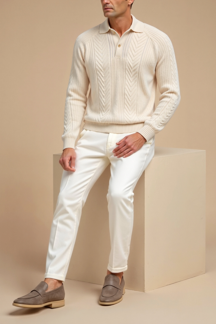 Stilla | Polopullover med Lange Ærmer
