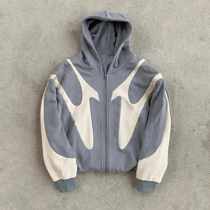 Stilla | Zip Hoodie med Dæmonmotiv