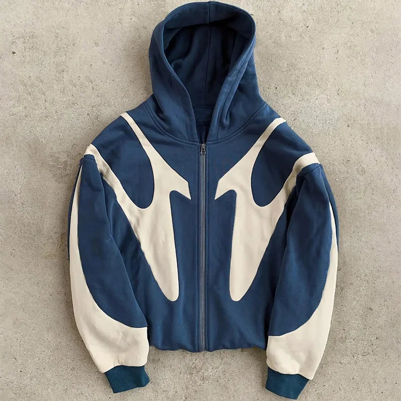 Stilla | Zip Hoodie med Dæmonmotiv