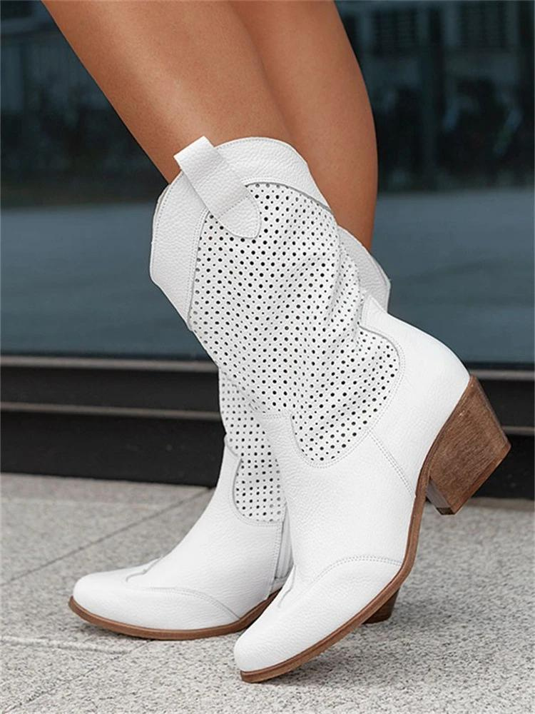 Stilla | Western Cowboy Støvler Lette Helårs Mode Støvler
