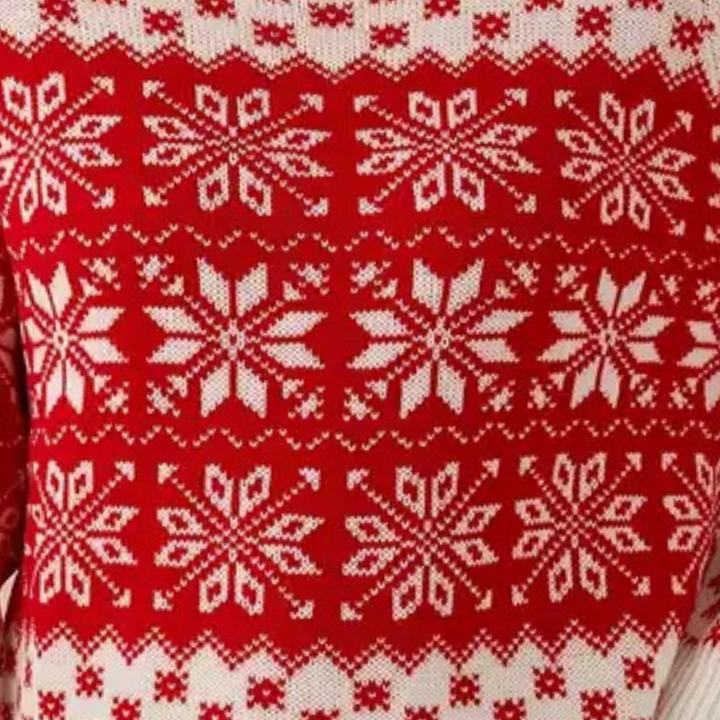 Stilla | Strikket Juletrøje Dame Sneflokke Design