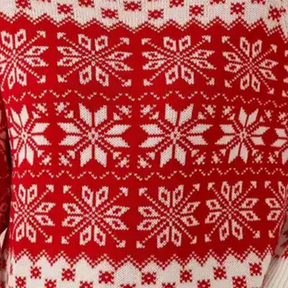 Stilla | Strikket Juletrøje Dame Sneflokke Design