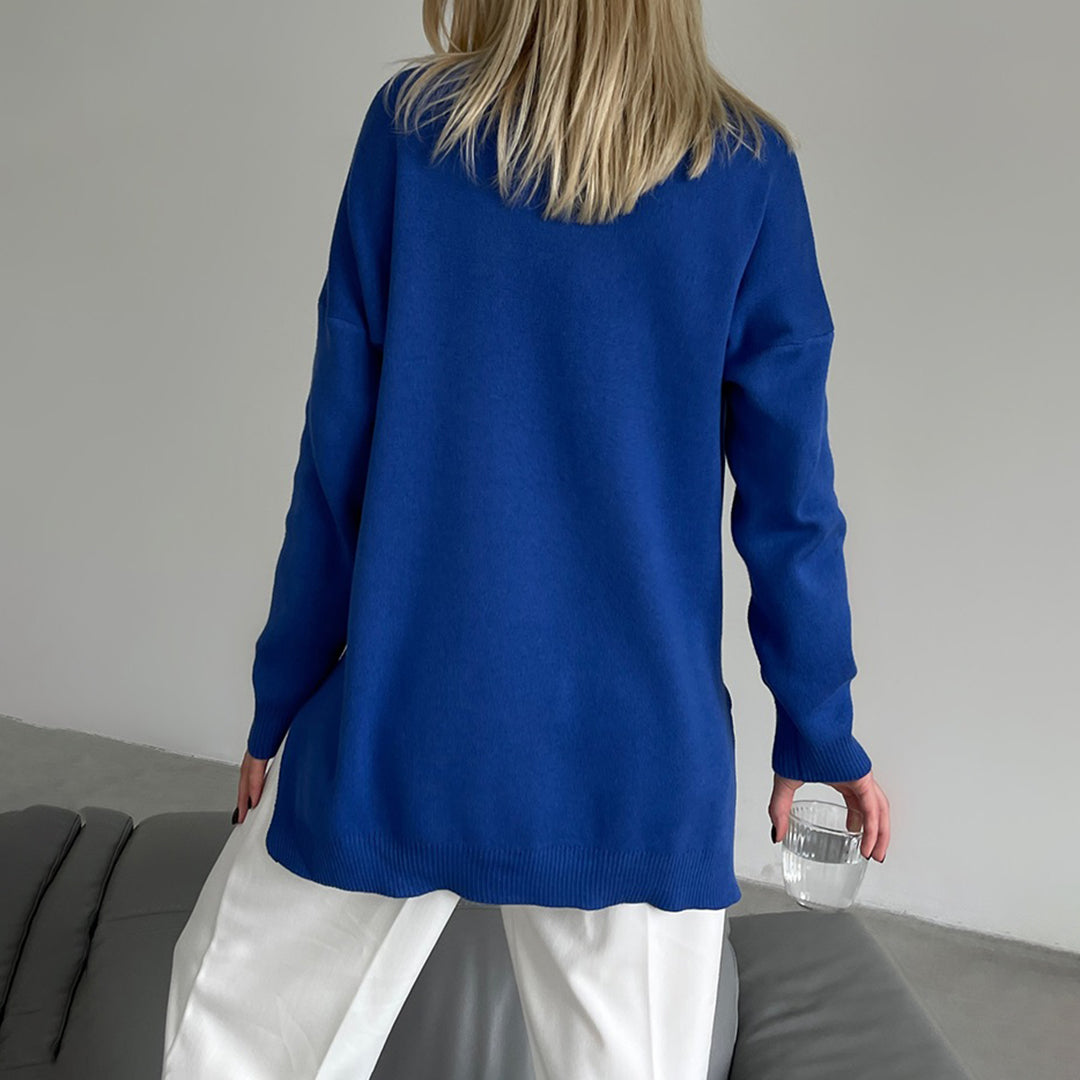 Stilla | Højkravepullover med Lange Ærmer