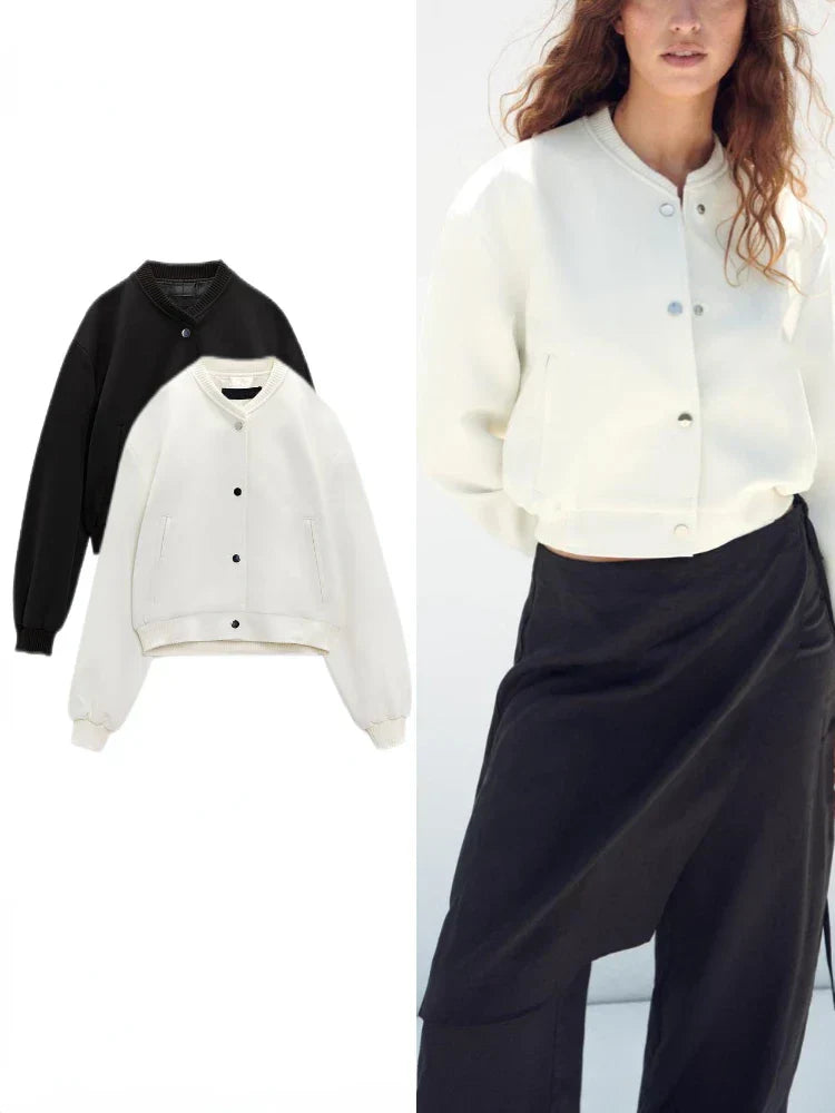 Stilla | Bomber med trykte metalknapper
