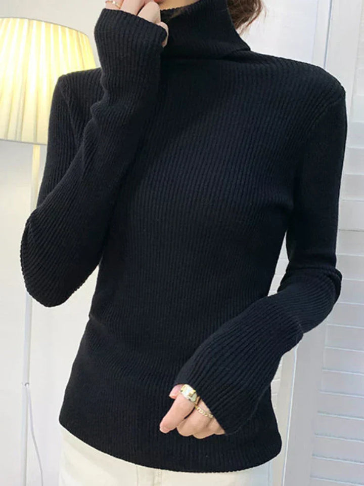Stilla | Margareta Rullekrave-strikpullover