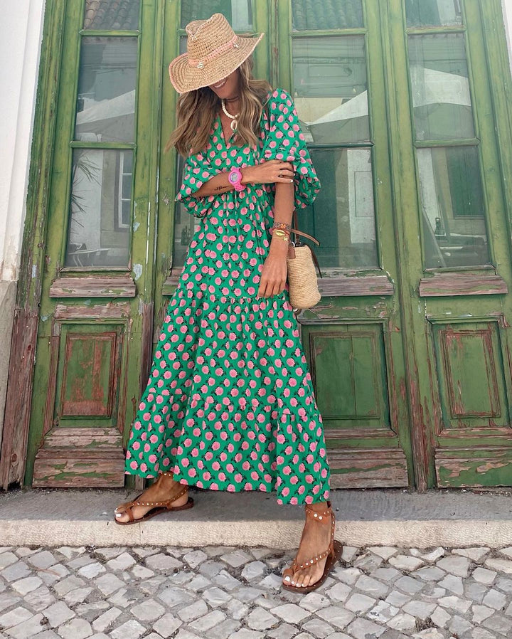 Stilla | Bohemian Maxi Kjole: Ekstraordinær Komfort, Storslået Stil