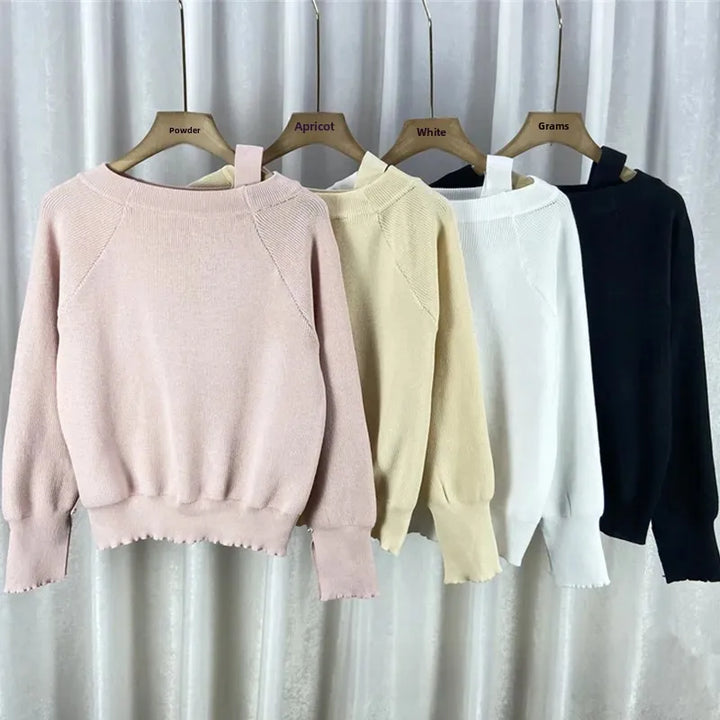 Stilla | Offshoulder Trøje med Moderne Snit og Blødt Stof