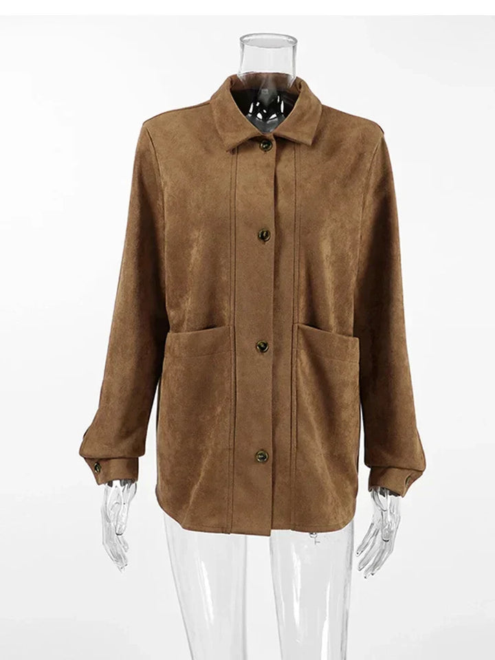 Stilla | Elegant Brun Jakke Til Dame