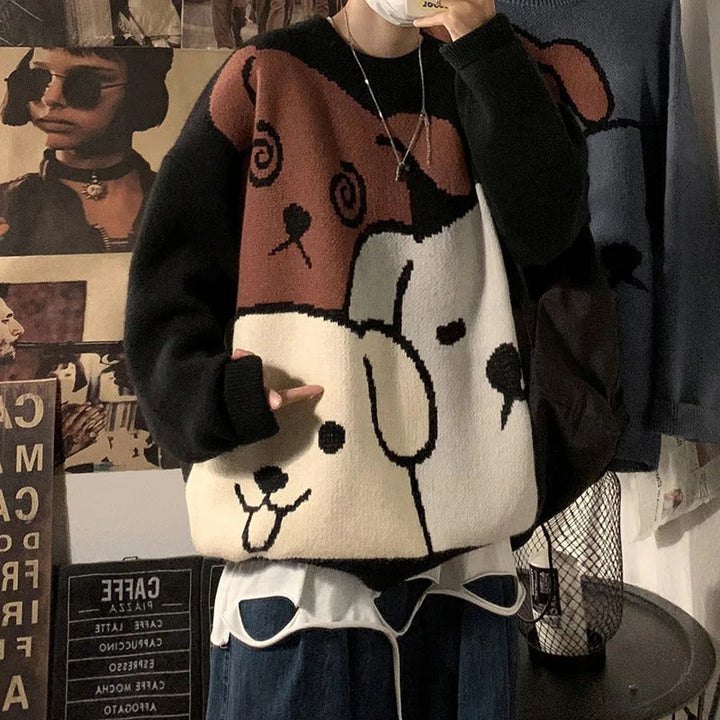 Stilla | Varmer Pullover Med Hundefolie