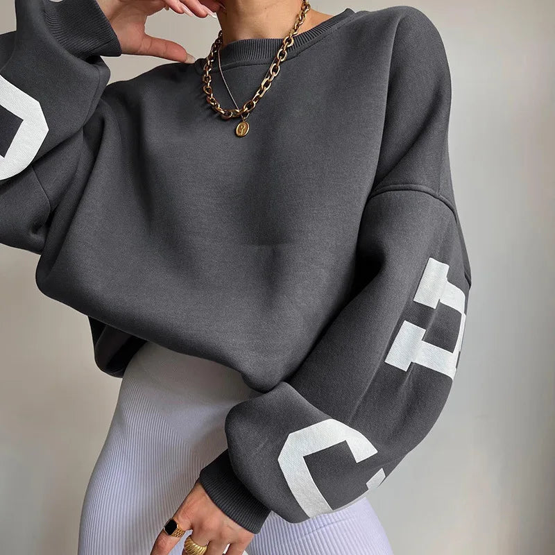 Stilla | Sweatshirts Med Sidelæns Tryk