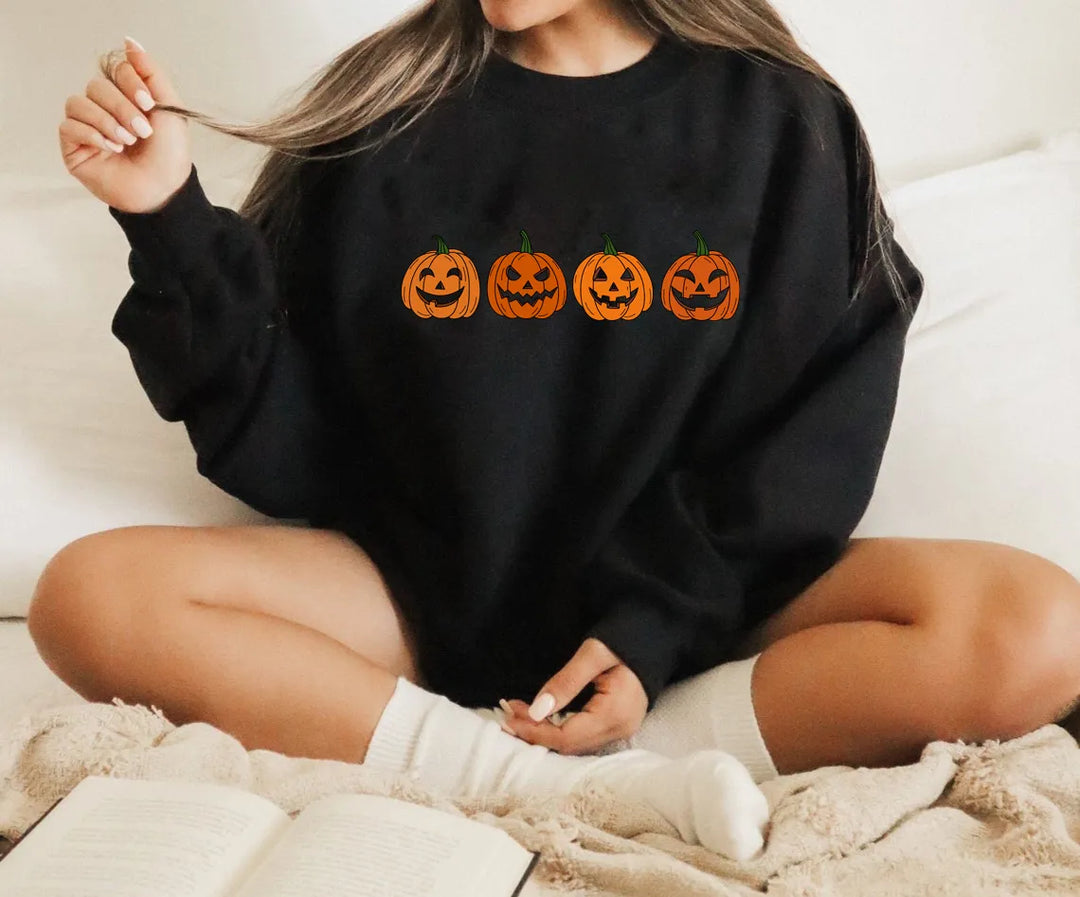 Stilla | Sweatshirt med græskar-design