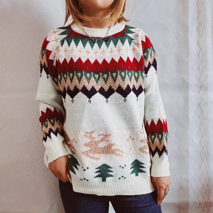 Stilla | Damen Raglan Juletrøje Pilar