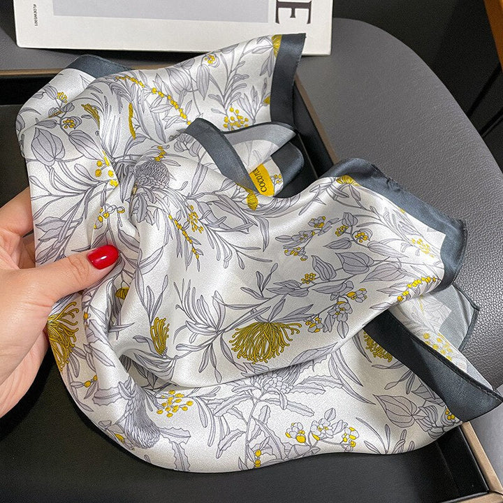 Stilla | 100% Silke Kvadrat Hvid Kvinder
