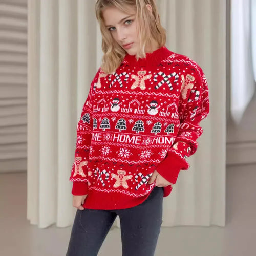 Stilla | Grim julesweater med snefnugsmønster