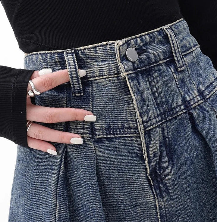 Stilla | Højtaljede Jeans Med Brede Ben