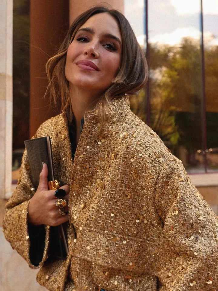 Stilla | Bomber med Glitter