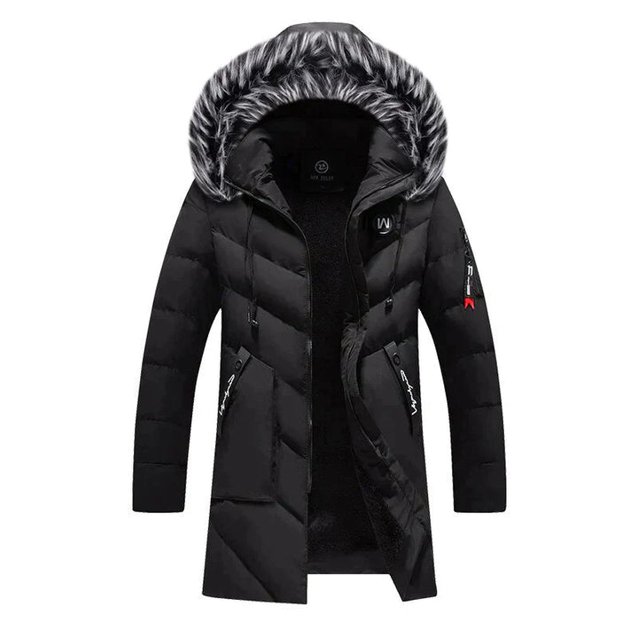 Stilla | Herrer Vinter Lang Parka - Blødt Foder Hætte Design