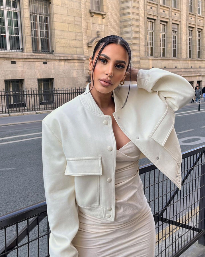 Stilla | Elegant, Kort Flyverjakke Til Damer, Streetwear-stil