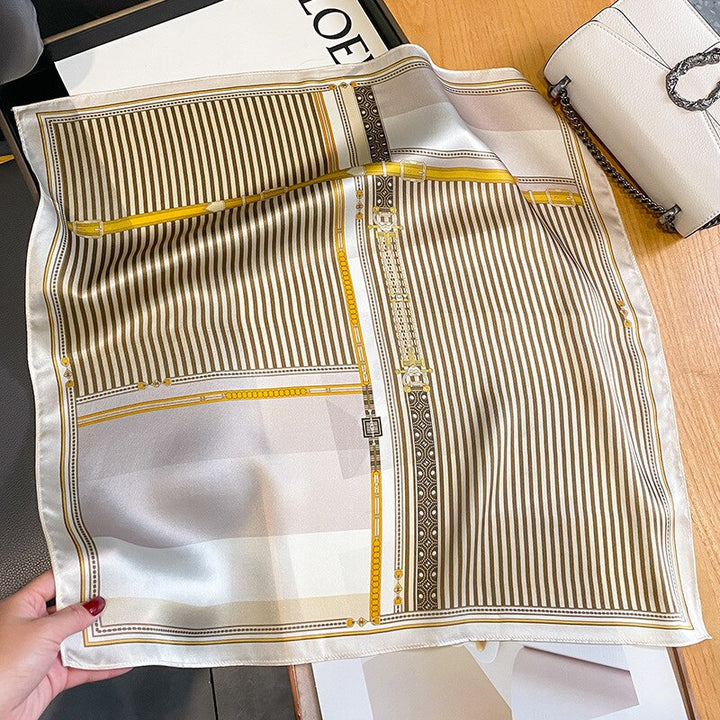 Stilla | Square 100% Silke Dekoration Chic Kvinde