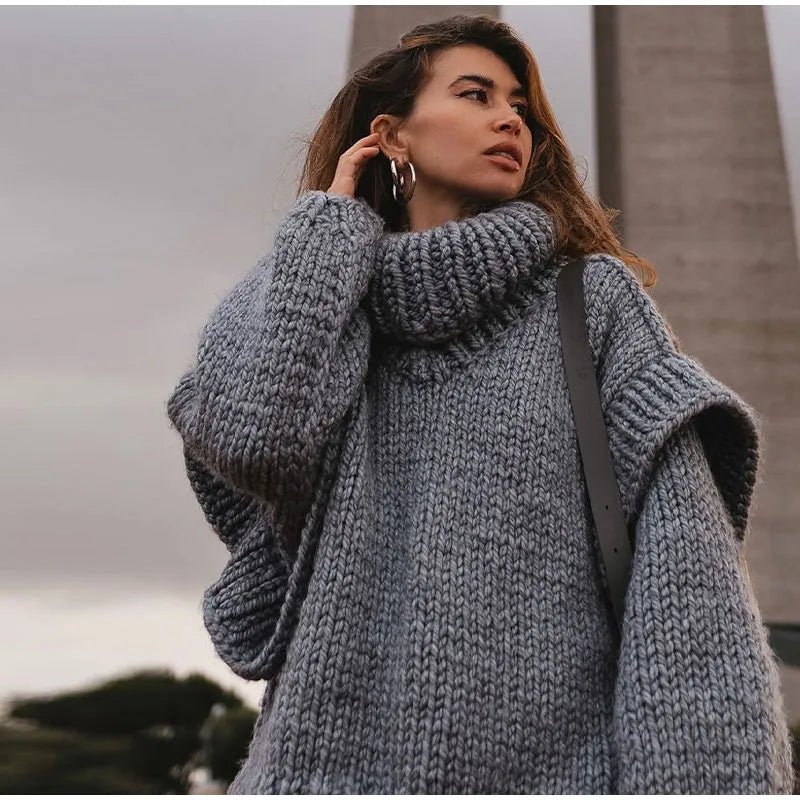 Stilla | Oversized Turtleneck sweater med lange ærmer
