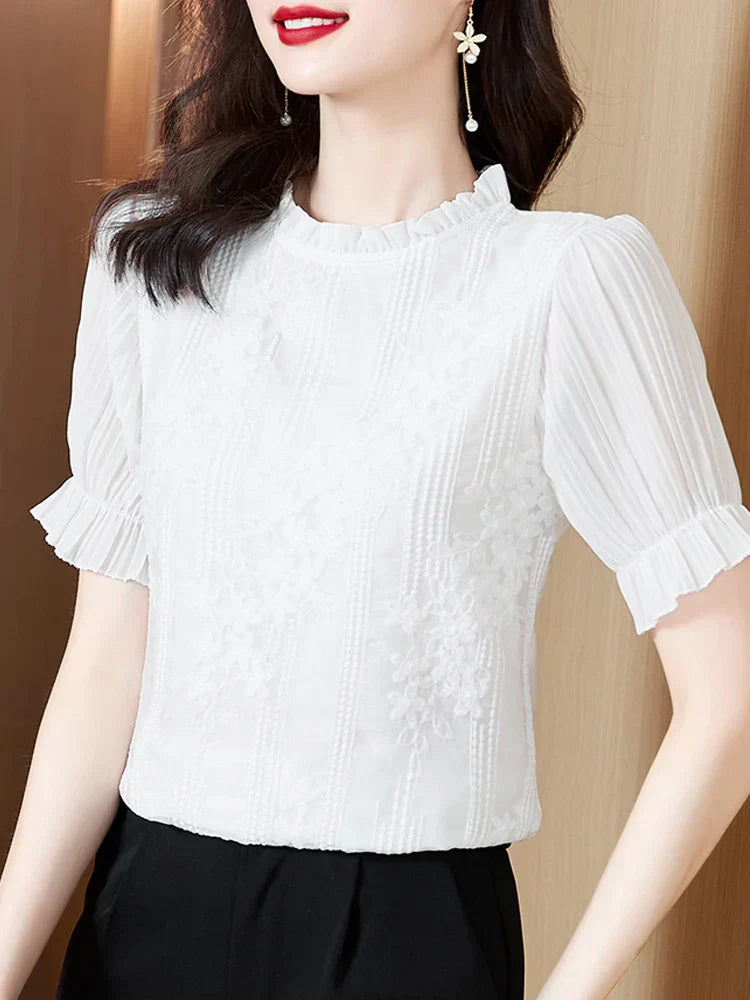 Stilla | Bluse Kvinders Chiffon Bluse
